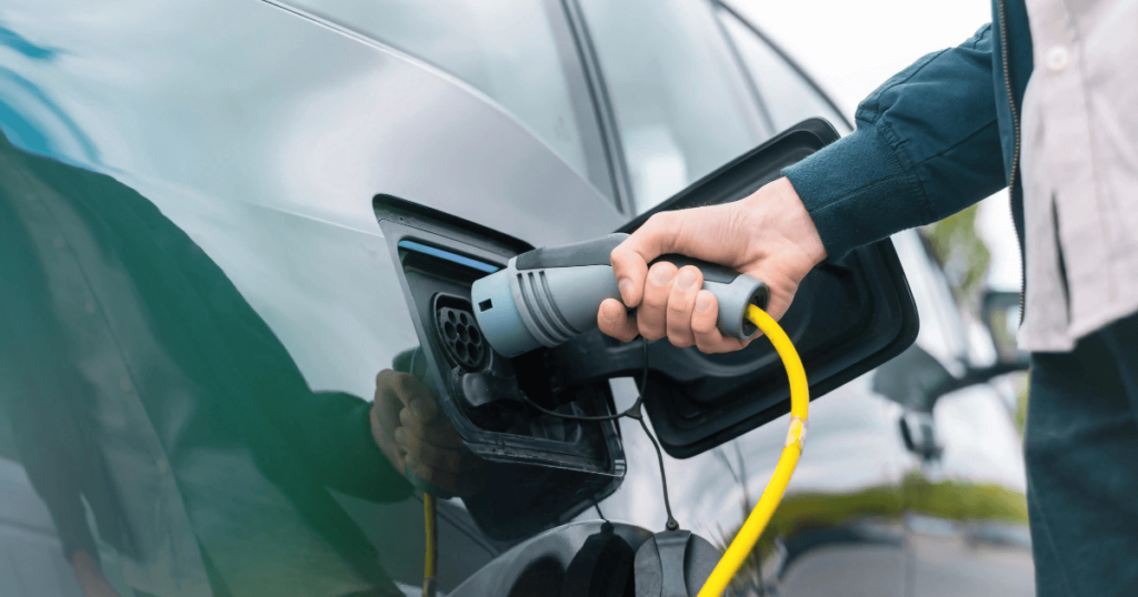 Borne de recharge site logistique beev