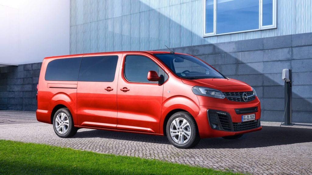 opel zafira life e cote droit