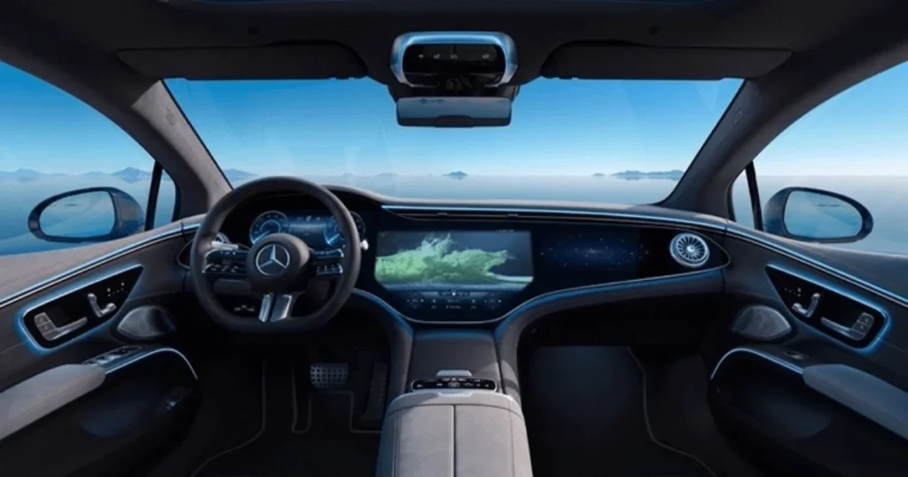 Essai Mercedes EQS 450 intérieur